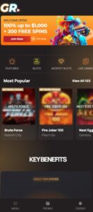 Gold Rush Play sister sites mobile