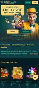 Lucky Mate sister sites mobile