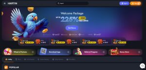 Martin Casino sister sites homepage