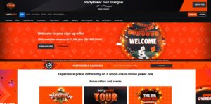 Party Poker sister sites homepage