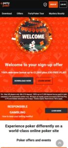 Party Poker sister sites mobile