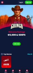 Rich Gringo sister sites mobile