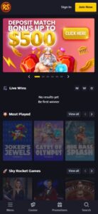 Royale Spins sister sites mobile