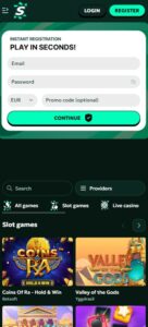 Saga Spins sister sites mobile