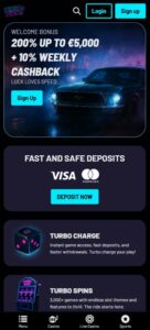 Turbo Wins sister sites mobile