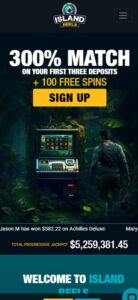 Island Reels sister sites mobile