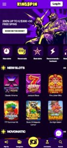 KingSpin sister sites mobile