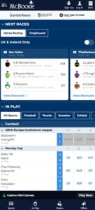 McBookie sister sites mobile