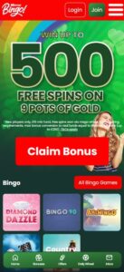 Mirror Bingo sister sites mobile