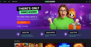 One Casino sister sites homepage