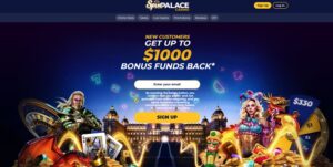 Spin Palace sister sites homepage