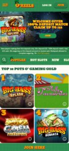 O'Reels sister sites mobile