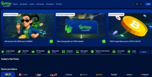 Spinny Casino sister sites homepage