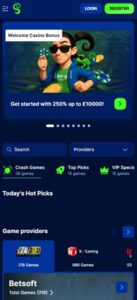 Spinny Casino sister sites mobile