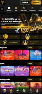 Vegas21 sister sites mobile