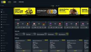 DAZN Bet sister sites homepage