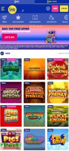 Gala Spins sister sites mobile