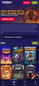 Hippozino sister sites mobile