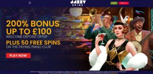 Jazzy Spins sister sites homepage