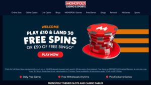 JackpotJoy sister sites Monopoly Casino