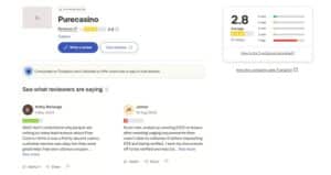 Pure Casino trustpilot