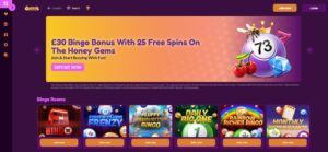 Queens Bingo sister sites homepage