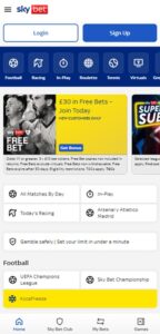 Sky Bet sister sites mobile