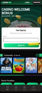 USpin.me Casino sister sites mobile