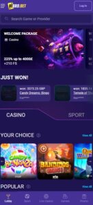 VibroBet sister sites mobile