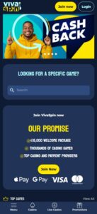 Viva Spin sister sites mobile