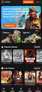 Yoho Casino sister sites mobile