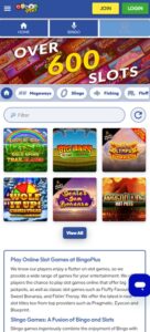 Bingo Plus sister sites mobile