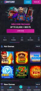 Britsino sister sites mobile