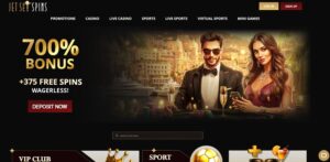 JetSetSpins sister sites homepage