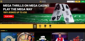 PlayOJO sister sites Mega Casino