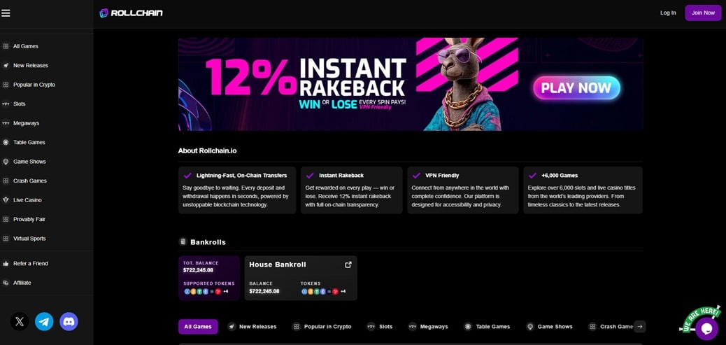 lucky coin sister sites rollchain