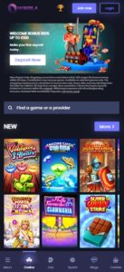 Winzila mobile screenshot