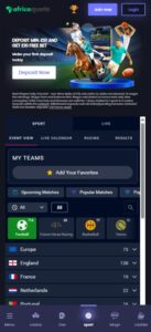 Africa Sports sister sites mobile