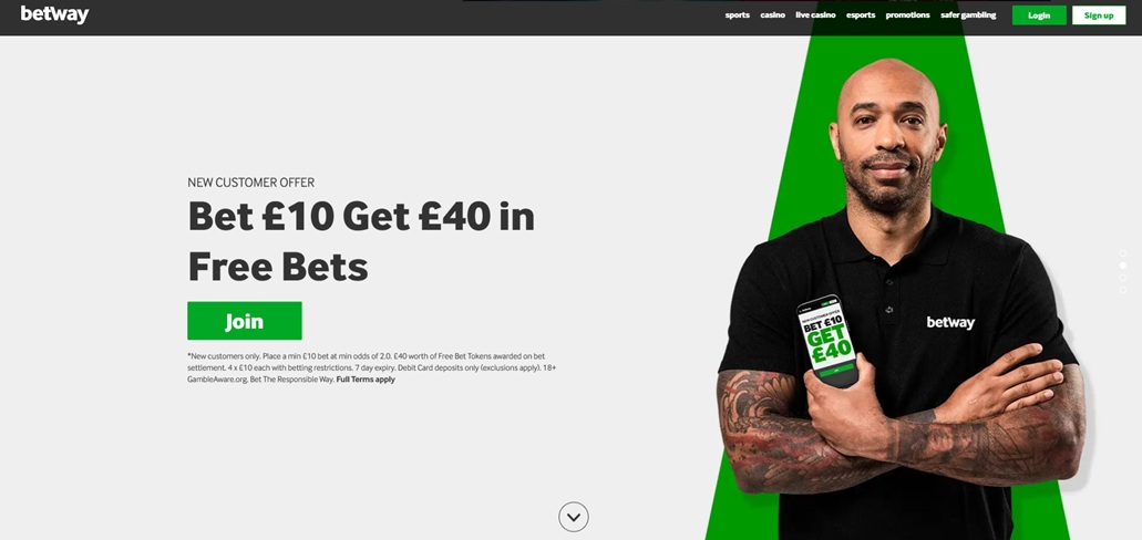 Betway Homepage