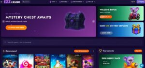 EZZ Casino sister sites homepage