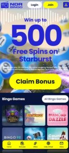 NDR Bingo sister sites mobile