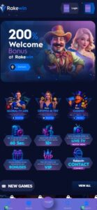 Rakewin sister sites mobile