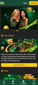 Zessbet sister sites mobile