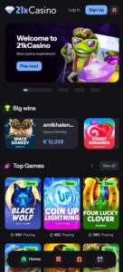 21K Casino sister sites mobile