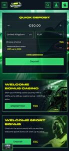 NitroBet sister sites mobile