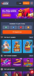 VOdds Games sister sites mobile