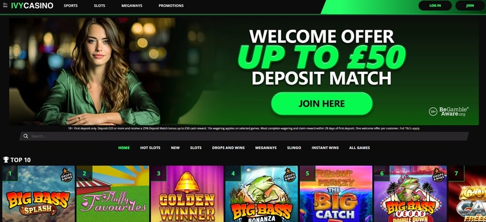 RightBet sister sites Ivy Casino