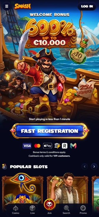 smash casino sister sites mobile
