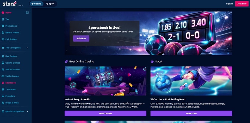 magicianbet sister sites starz spins