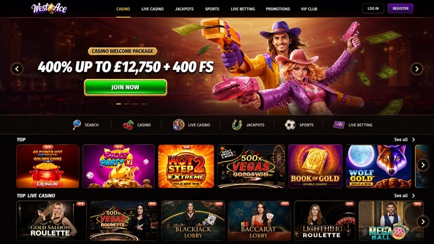 westace casino homepage